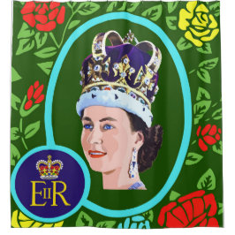 エリザベス女王 シャワーカーテン