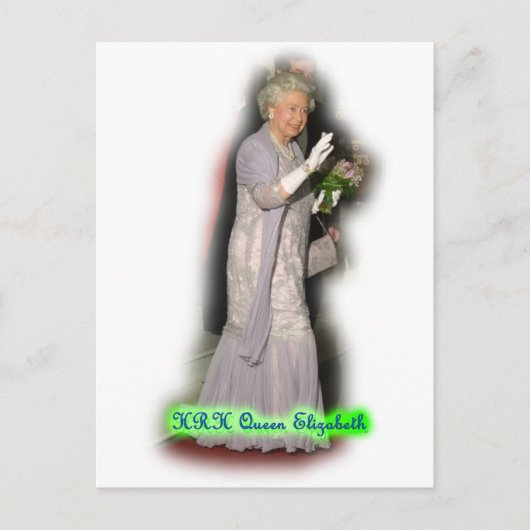 エリザベス女王 ポストカード (正面)