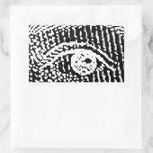 エリザベス女王 長方形シール (バッグ)