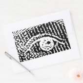 エリザベス女王 長方形シール (封筒)