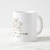 エリザベス女王II記念・記念・記念・お茶マグカップ ジャンボコーヒーマグカップ (正面右)