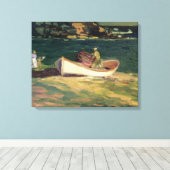 エリザベス岬の漁師（メイン州，米国） キャンバスプリント (インサイチュ (ウッドフロア))