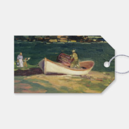 エリザベス岬の漁師（メイン州，米国） ギフトタグ