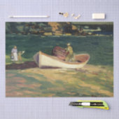 エリザベス岬の漁師（メイン州，米国） 薄葉紙 (クラフト)