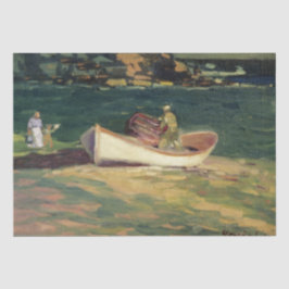 エリザベス岬の漁師（メイン州，米国） 薄葉紙