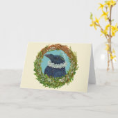 エリザベス朝のレイヴンのカード カード (黄色い花)