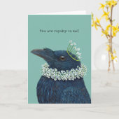 エリザベス朝のレイヴンのカード カード (黄色い花)