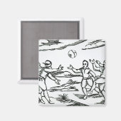 エリザベス朝サッカー マグネット (正面/裏面)