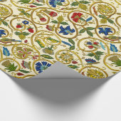 エリザベス朝旋回刺繍 – 金細工の模倣 ラッピングペーパー (角)