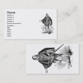 エリザベス朝服名刺 名刺 (正面/裏面)