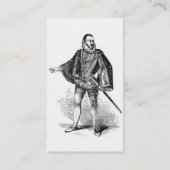 エリザベス朝服名刺 名刺 (裏面)