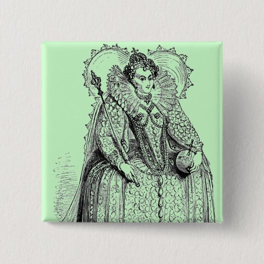 エリザベス朝服 缶バッジ (正面)