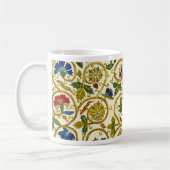 エリザベス様式のスワール刺繍 – Goldwork imitation コーヒーマグカップ (左)