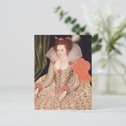 エリザベス王女、ジェームズ1世の娘、1612 ポストカード (スタンド正面)