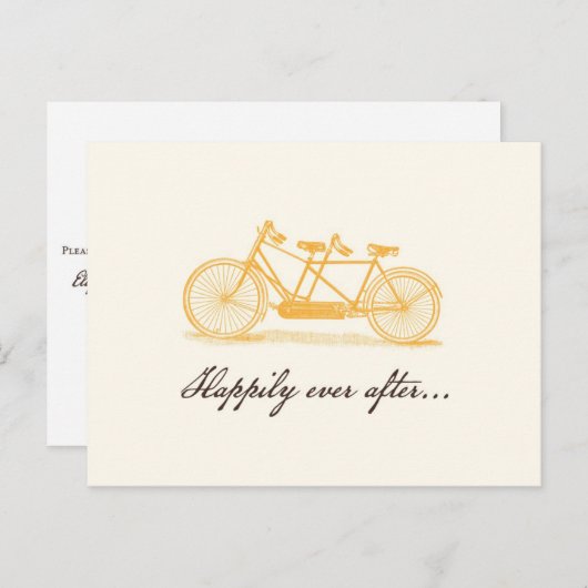 エリザベス用2ヴィンテージ用カスタム自転車 案内ポストカード (正面/裏面)
