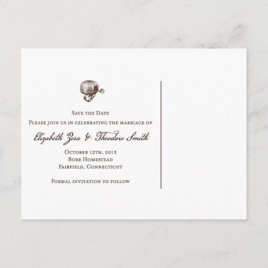 エリザベス用2ヴィンテージ用カスタム自転車 案内ポストカード (裏面)