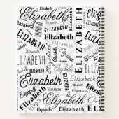 エリザベス白黒 ノートブック (裏面)