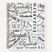 エリザベス白黒 ノートブック (正面)