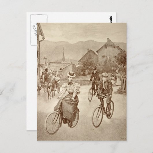 エリザベス皇后の子ども：ジゼラとルドルフ王子 ポストカード (正面/裏面)