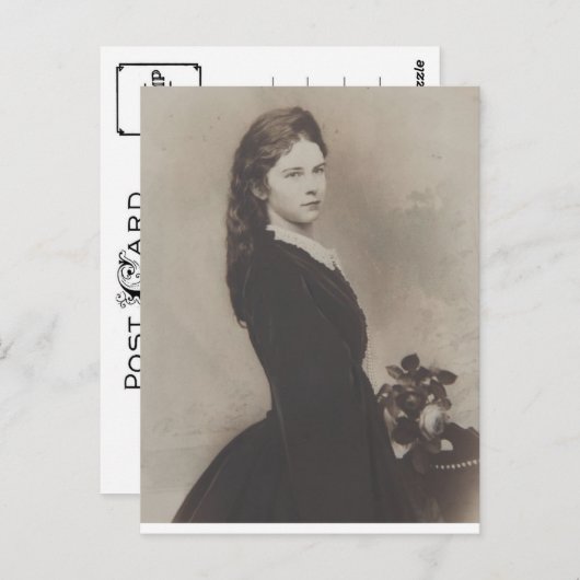 エリザベス皇后オーストリア – 若い女性としての姉妹 ポストカード (正面/裏面)