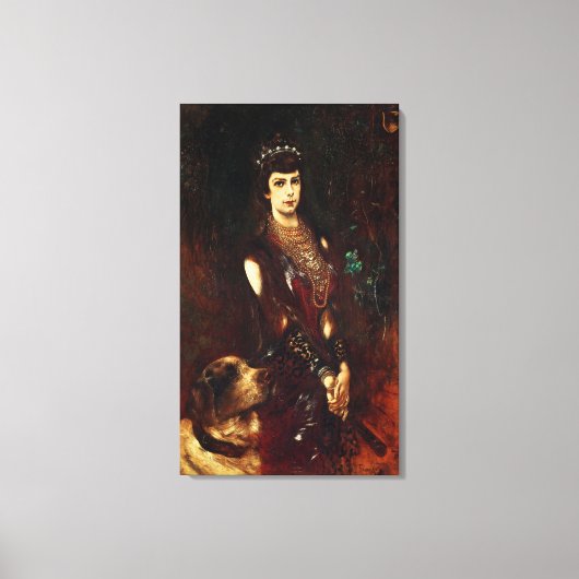 エリザベス皇后オーストリア， 1883 キャンバスプリント (正面)