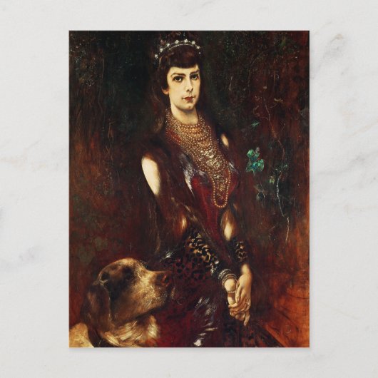 エリザベス皇后オーストリア， 1883 ポストカード (正面)