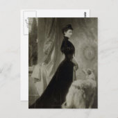 エリザベス皇后 – 犬とのシシ#022H ポストカード (正面/裏面)