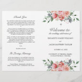 エリザベス結婚クリスチャン式プログラム (正面)