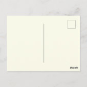 エリザベス読・ベネットの姉妹書簡ベージュ ポストカード (裏面)