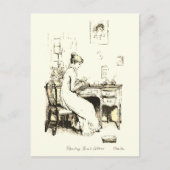 エリザベス読・ベネットの姉妹書簡ベージュ ポストカード (正面)