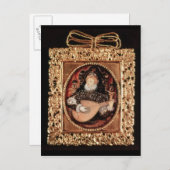 エリザベス遊女王のリュート ポストカード (正面/裏面)