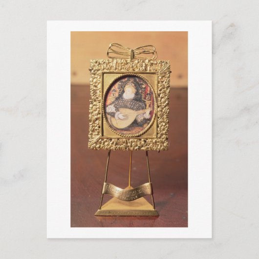 エリザベス遊女王のリュート（ミニチュアインクル） ポストカード (正面)