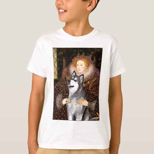 エリザベス1世 - アラスカン・マラミュート Tシャツ (正面)
