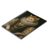 エリザベス1世 ルネサンス風肖像画の女王猫 ノートブック (左側)