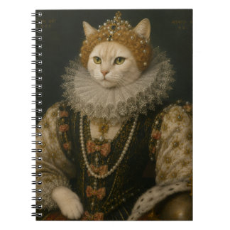 エリザベス1世 ルネサンス風肖像画の女王猫 ノートブック
