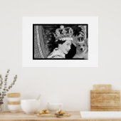 エリザベス2世と彼女のコルギの戴冠式 ポスター (キッチン)