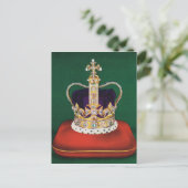 エリザベス2世の戴冠式に使用される王冠 ポストカード (スタンド正面)