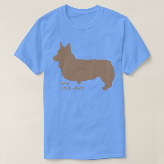 エリザベス2世の献上品:コルギ Tシャツ (デザイン正面)