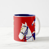 エリザベス2世カラーアートポップ・アートの巡航 ツートーンマグカップ (正面右)