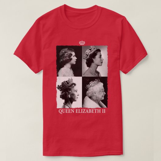 エリザベス2世ロング・ライブ・ザ・クイーン Tシャツ (デザイン正面)