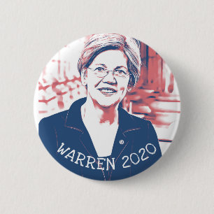 エリザベス・ウォレン2020大統領の年選挙ボタン 缶バッジ