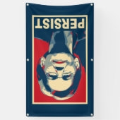 エリザベス・ウォーレン氏 横断幕 (縦)