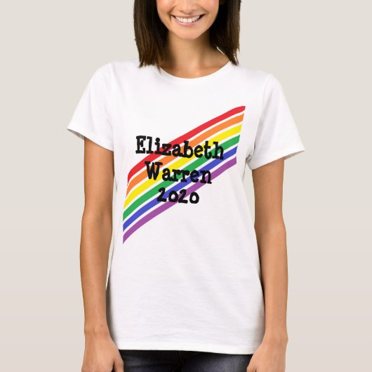 エリザベス・ウォーレン2020年の大統領就任 Tシャツ (正面)
