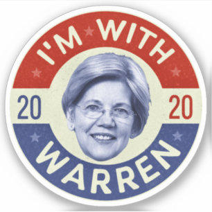 エリザベス・ウォーレン2020年民主党議員ピックレトロ シール