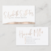 エリザベス·エステティクス 名刺 (正面/裏面)