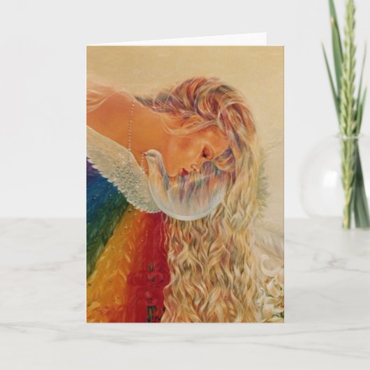 エリザベス・カイルによる夜明けの女性。 カード (正面)