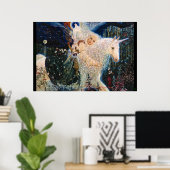 エリザベス・カイルによる「白風」 ポスター (ホームオフィス)