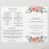 エリザベス・カソリッ結婚ク・マスのセレモニー・プログラム (正面)