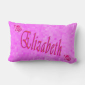 エリザベス・ガールズ・ネーム・ロゴ ランバークッション (裏面)