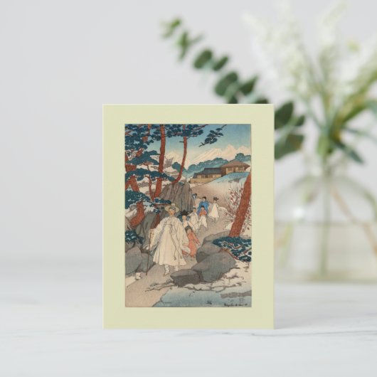 エリザベス・キースによる木版画 ポストカード (スタンド正面)